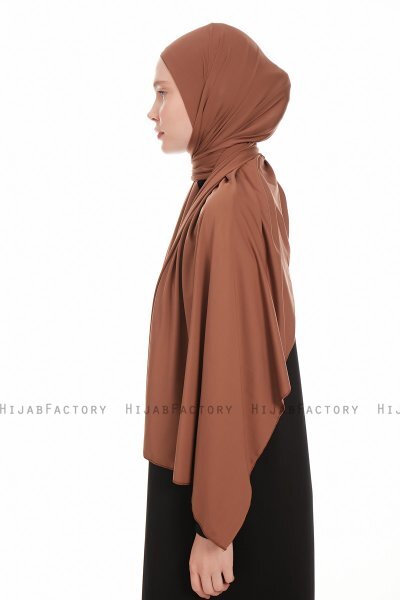 Farah - Brun Jersey Hijab
