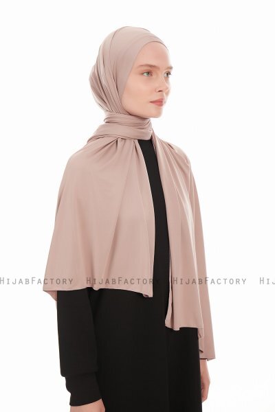 Farah - Taupe Jersey Hijab