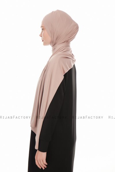 Farah - Taupe Jersey Hijab