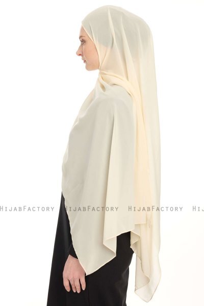 Chiffon Hijab - Ljus Beige