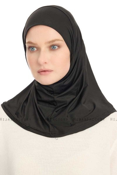 Yazmin - 4-Pack Svart Amira Hijab Ready To Wear