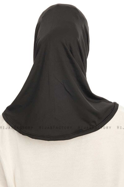 Yazmin - 4-Pack Svart Amira Hijab Ready To Wear