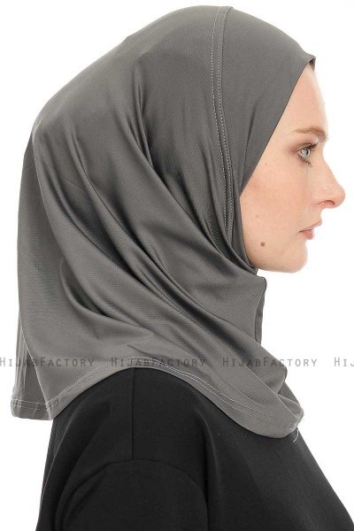 Yazmin - Mörkgrå Amira Hijab Ready To Wear