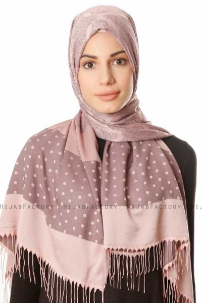 Alev - Gammlerosa Mönstrad Hijab