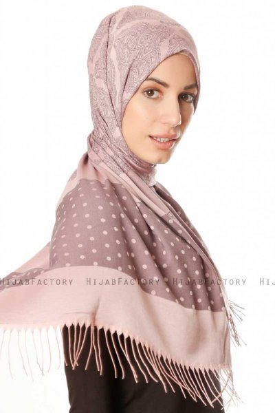 Alev - Gammlerosa Mönstrad Hijab