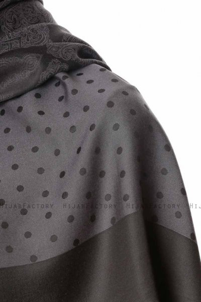 Alev - Svart Mönstrad Hijab