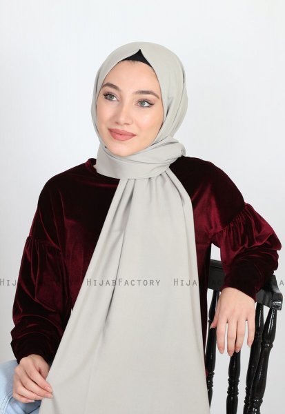 Alida - Taupe Bomull Hijab - Mirach