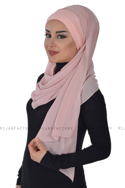Alva - Gammelrosa Praktisk Hijab & Underslöja