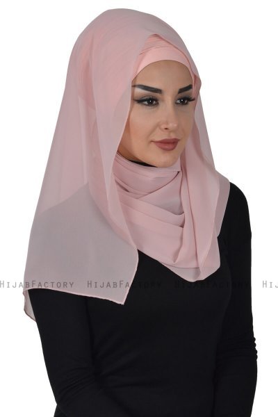 Alva - Gammelrosa Praktisk Hijab & Underslöja