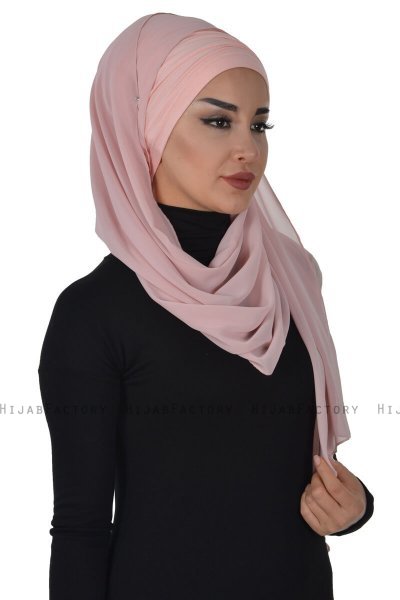 Alva - Gammelrosa Praktisk Hijab & Underslöja