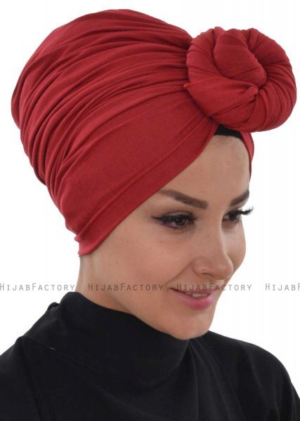 Amy - Bordeaux Bomull Turban - Ayse Turban