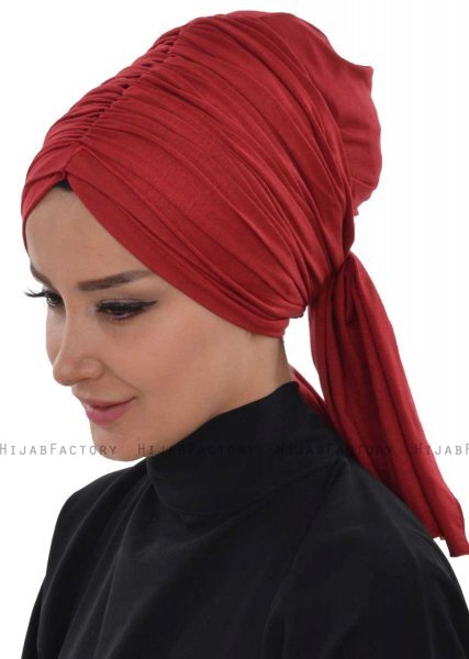 Amy - Bordeaux Bomull Turban - Ayse Turban