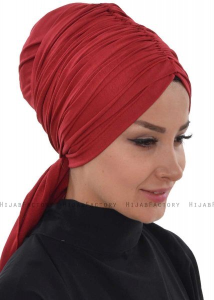Amy - Bordeaux Bomull Turban - Ayse Turban