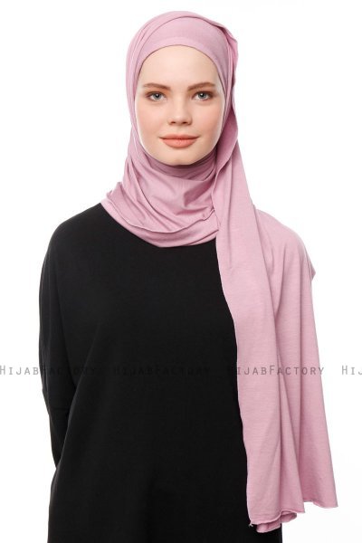 Asya - Lila Praktisk Viskos Hijab