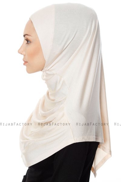 Ava - Ljus Beige One-Piece Al Amira Hijab - Ecardin