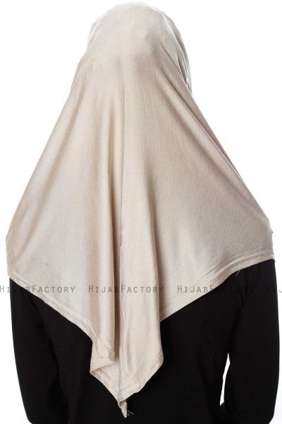 Ava - Ljus Taupe One-Piece Al Amira Hijab - Ecardin