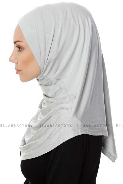 Ava - Ljusgrå One-Piece Al Amira Hijab - Ecardin
