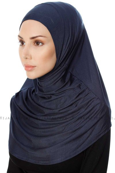 Ava - Marinblå One-Piece Al Amira Hijab - Ecardin