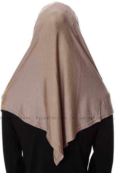 Ava - Mörk Taupe One-Piece Al Amira Hijab - Ecardin