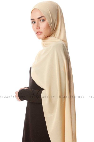 Ayla - Beige Chiffon Hijab