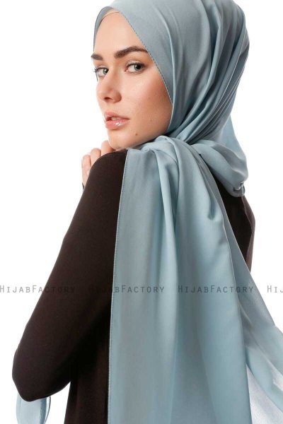 Ayla - Ljus Petrol Chiffon Hijab