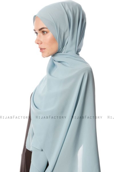 Ayla - Ljus Petrol Chiffon Hijab