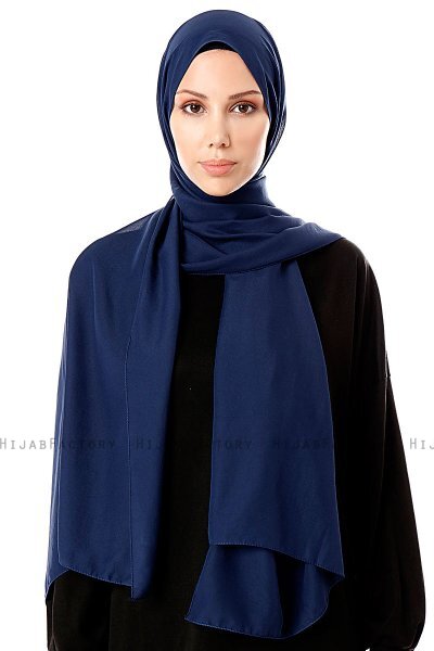 Ayla - Marinblå Chiffon Hijab