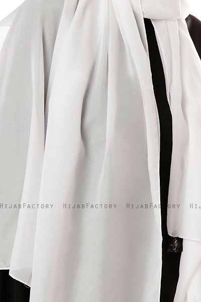 Ayla - Offwhite Chiffon Hijab