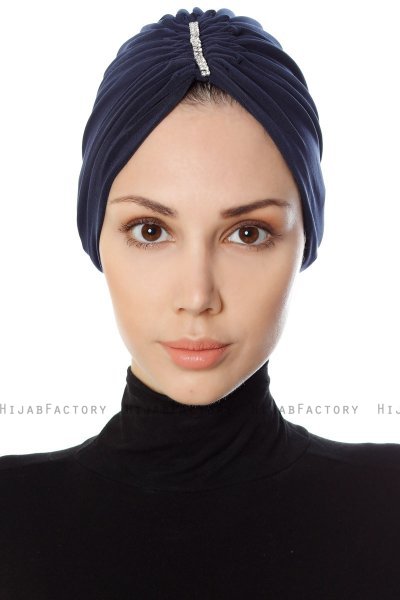 Aynur - Marinblå Turban