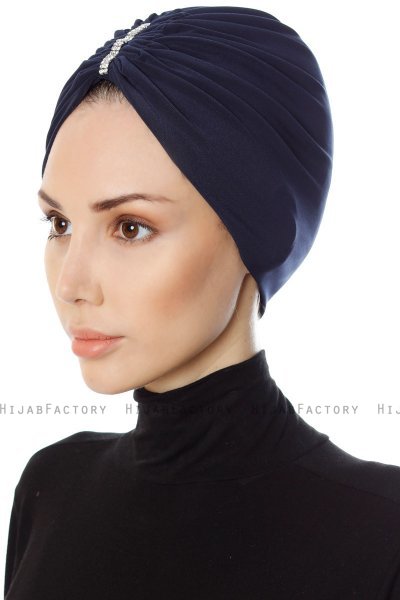 Aynur - Marinblå Turban