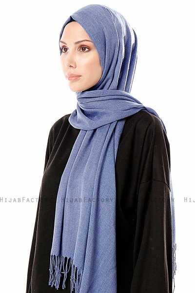 Aysel - Havsblå Pashmina Hijab - Gülsoy