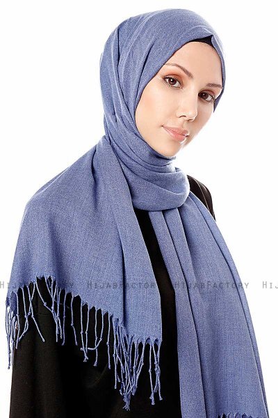 Aysel - Havsblå Pashmina Hijab - Gülsoy