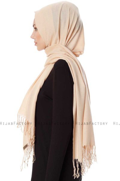 Aysel - Ljus Beige Pashmina Hijab - Gülsoy
