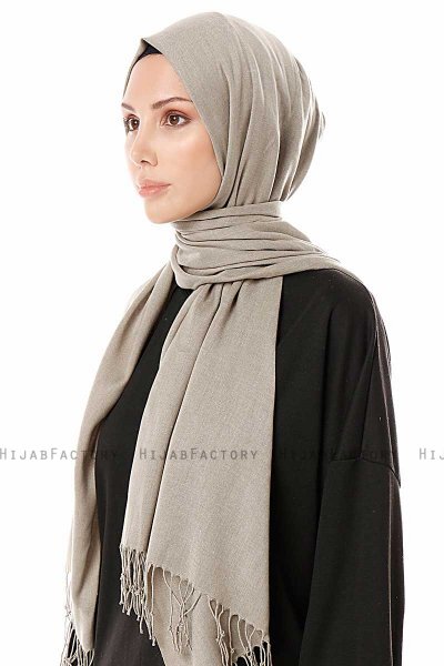Aysel - Ljusgrön Pashmina Hijab - Gülsoy