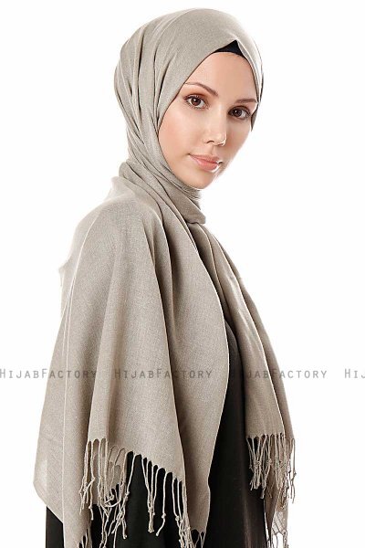 Aysel - Ljusgrön Pashmina Hijab - Gülsoy