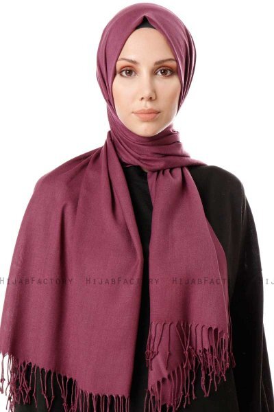 Aysel - Plommon Pashmina Hijab - Gülsoy