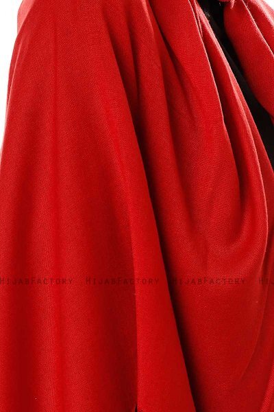 Aysel - Röd Pashmina Hijab - Gülsoy