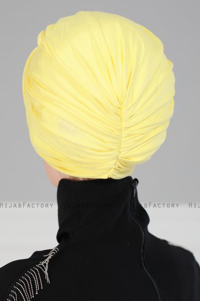 Fiona - Gul Bomull Turban - Ayse Turban