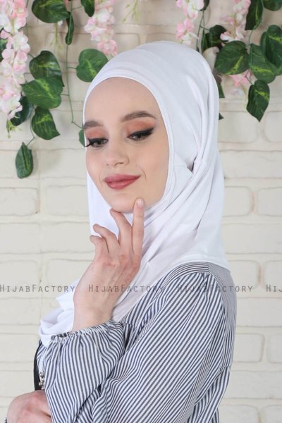 Wilda - Vit Bomull Hijab