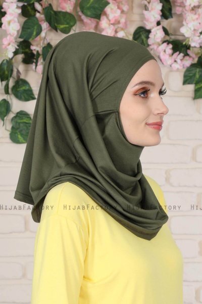Wilda - Khaki Bomull Hijab
