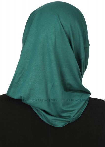 Wilda - Mörkgrön Bomull Hijab
