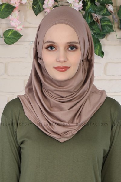 Wilda - Taupe Bomull Hijab
