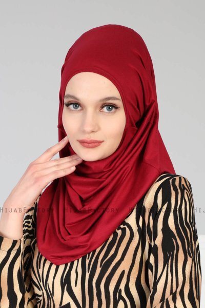 Wilda - Bordeaux Bomull Hijab
