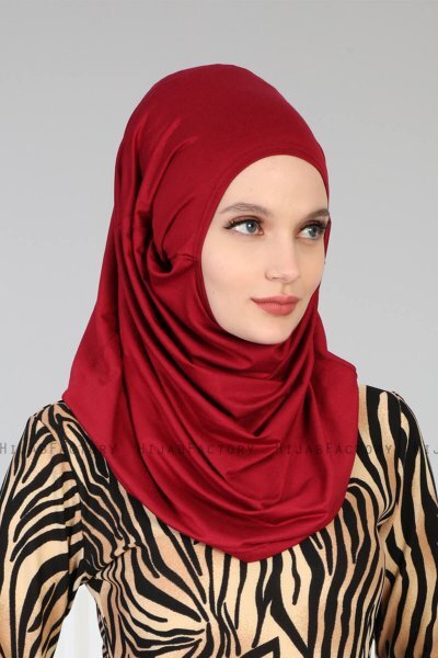 Wilda - Bordeaux Bomull Hijab