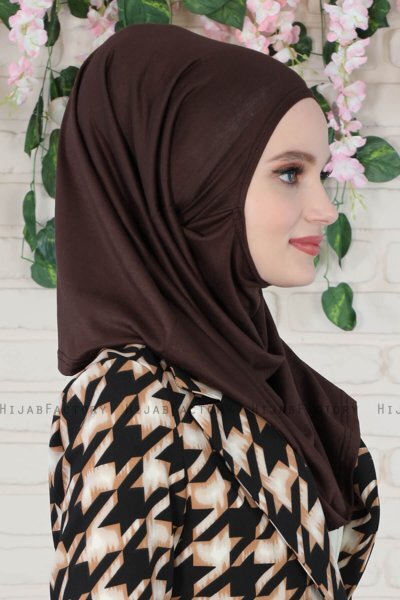 Wilda - Brun Bomull Hijab
