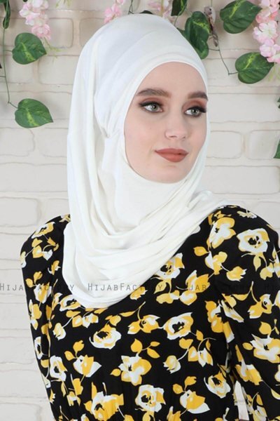 Wilda - Creme Bomull Hijab