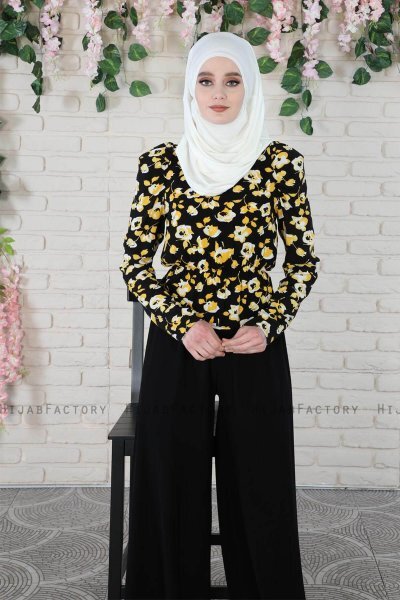 Wilda - Creme Bomull Hijab