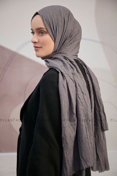 Serap - Antracit Bamboo Crash Hijab