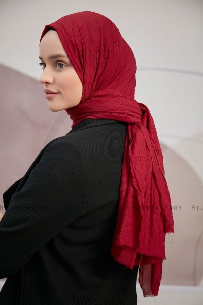 Serap - Bordeaux Bamboo Crash Hijab