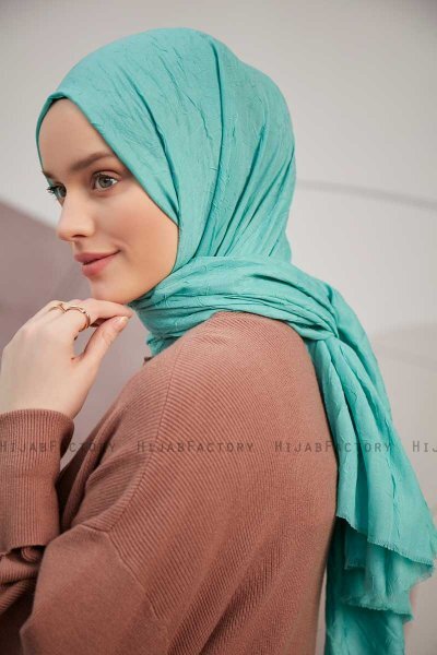 Serap - Ljusgrön Bamboo Crash Hijab